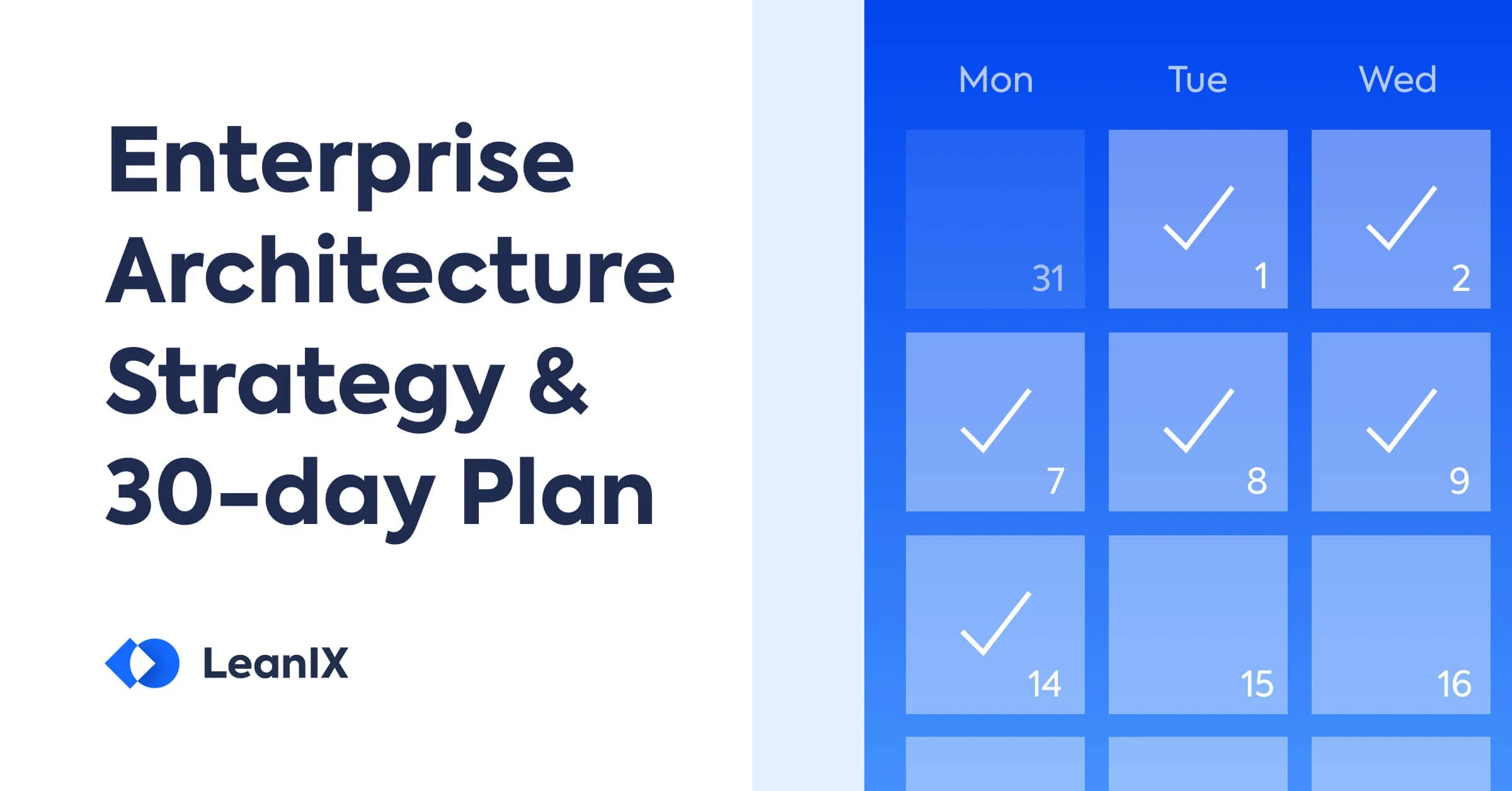 Enterprise Architecture Strategy & First 30Day Plan LeanIX